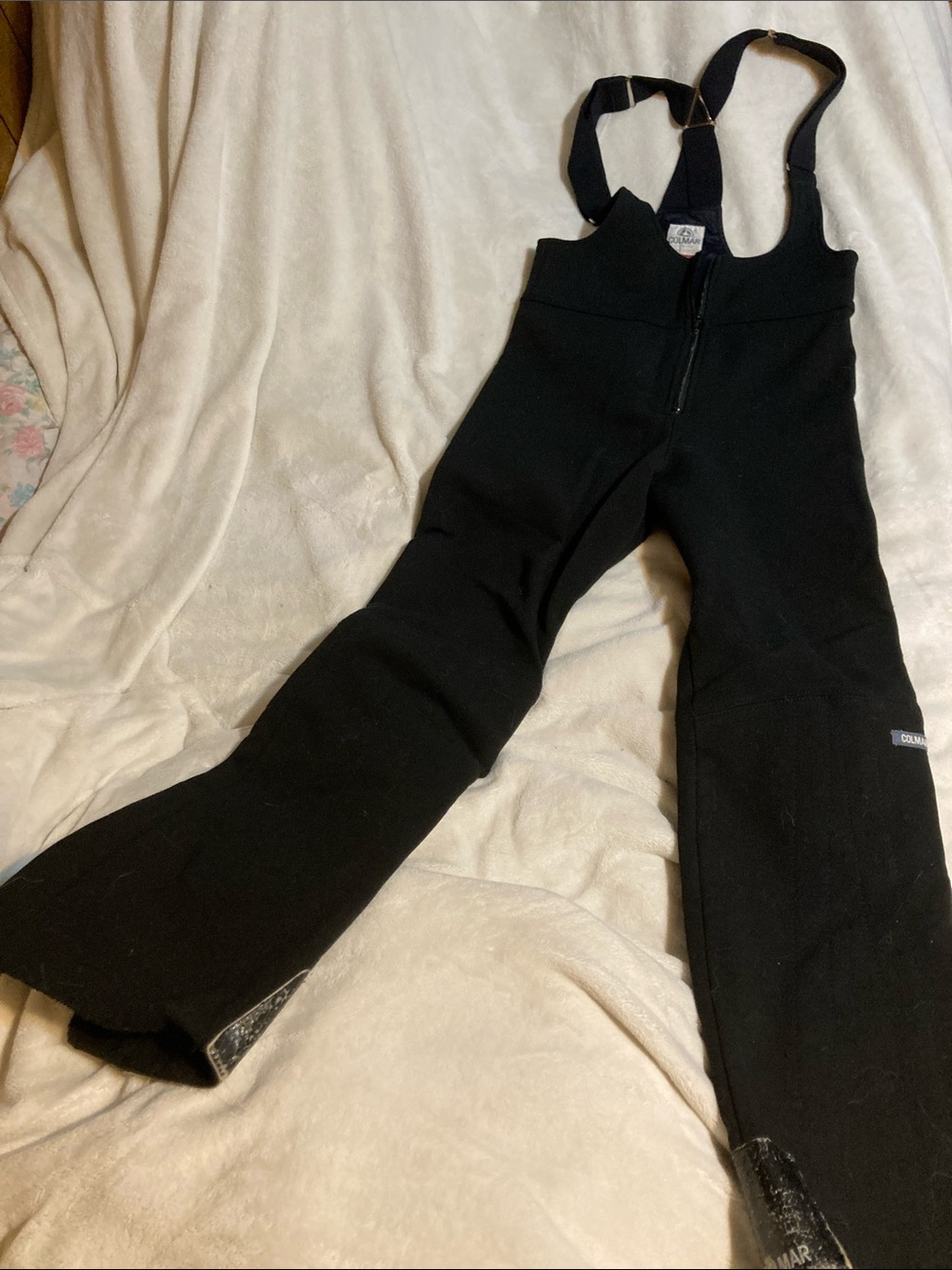 COLMAR Black Women's Ski Bib Overalls with Adjustable Straps